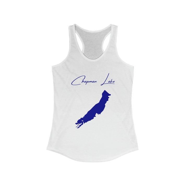 Pennsylvania  Chapman  Lake  Racerback-Tank  front  position  view  from  front  solid  white.webp
