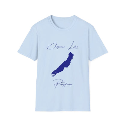 Pennsylvania  Chapman  Lake  T-shirt  front  position  view  from  front  light  blue.webp
