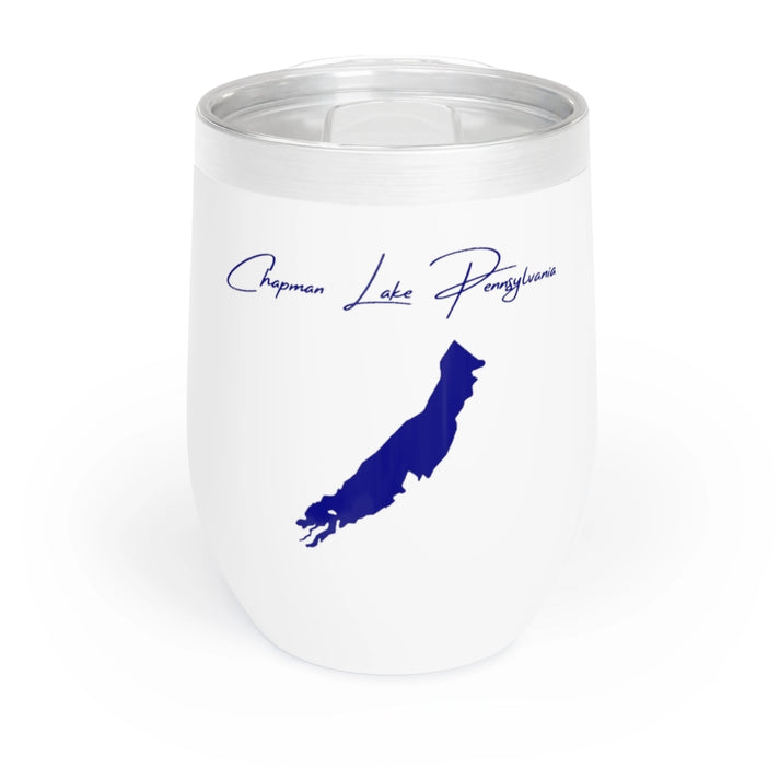 Pennsylvania  Chapman  Lake  Wine  Tumbler  front  position  view  from  front  white.webp
