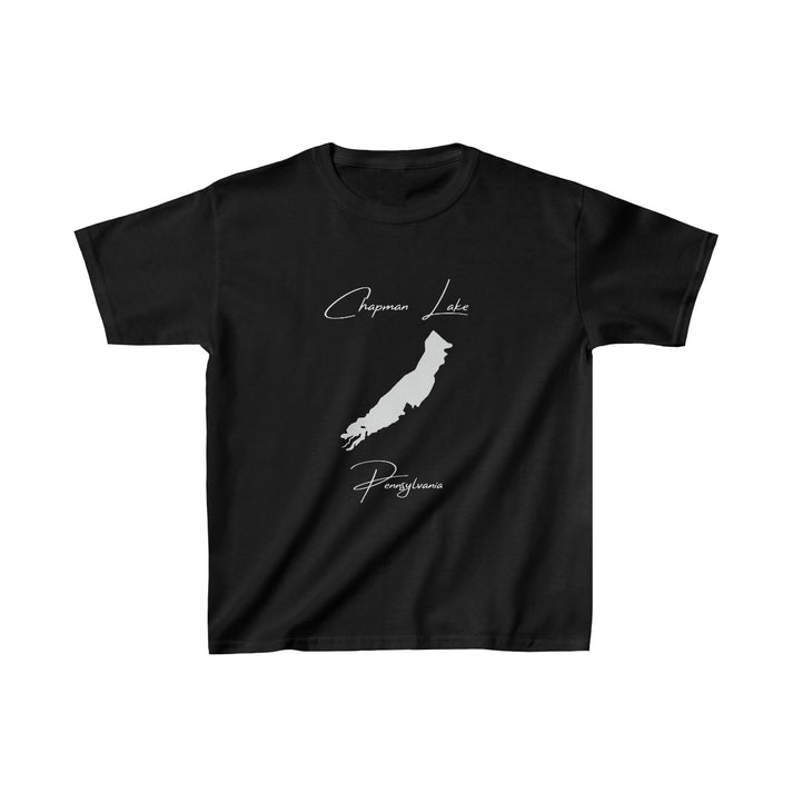 Pennsylvania  Chapman  Lake  Youth  T-shirt  front  position  view  from  front  black.webp