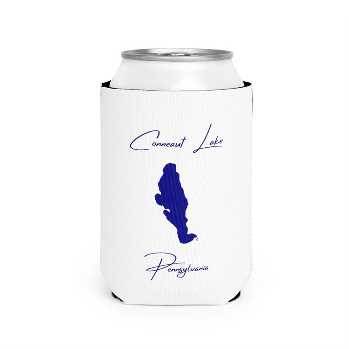 Pennsylvania  Conneaut  Lake  Can  Koozie  front  position  view  from  front-2  white.webp