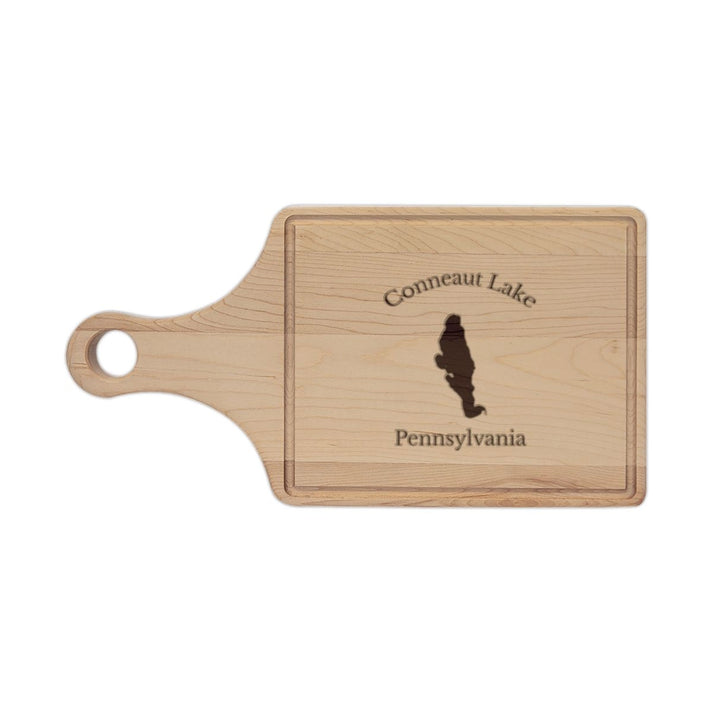 Pennsylvania  Conneaut  Lake  Engraved  Cutting  Board  front  position  view  from  front  maple.webp