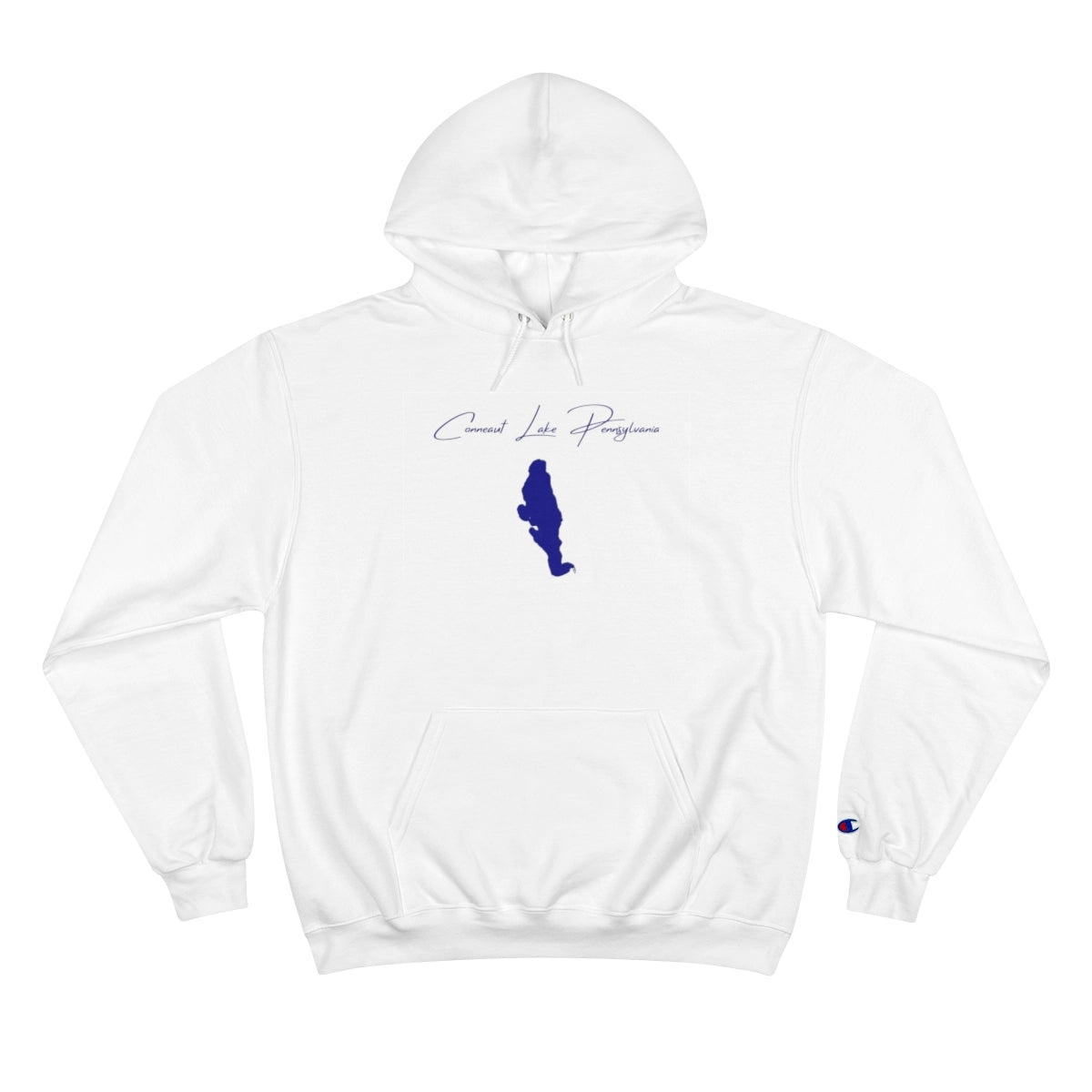 Pennsylvania  Conneaut  Lake  Hoodie  front  position  view  from  front  white.webp