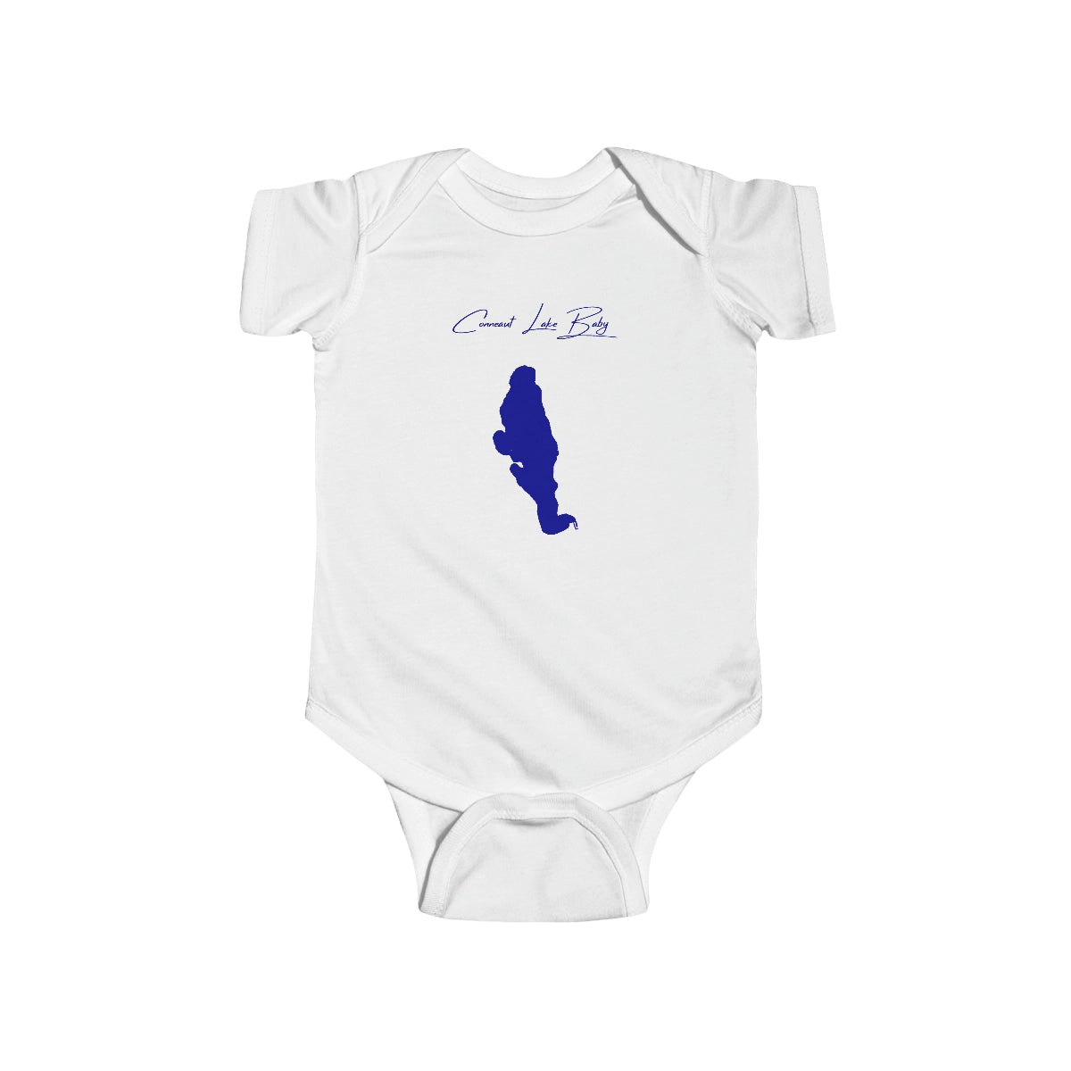 Pennsylvania  Conneaut  Lake  Onesie  front  position  view  from  front  white.webp