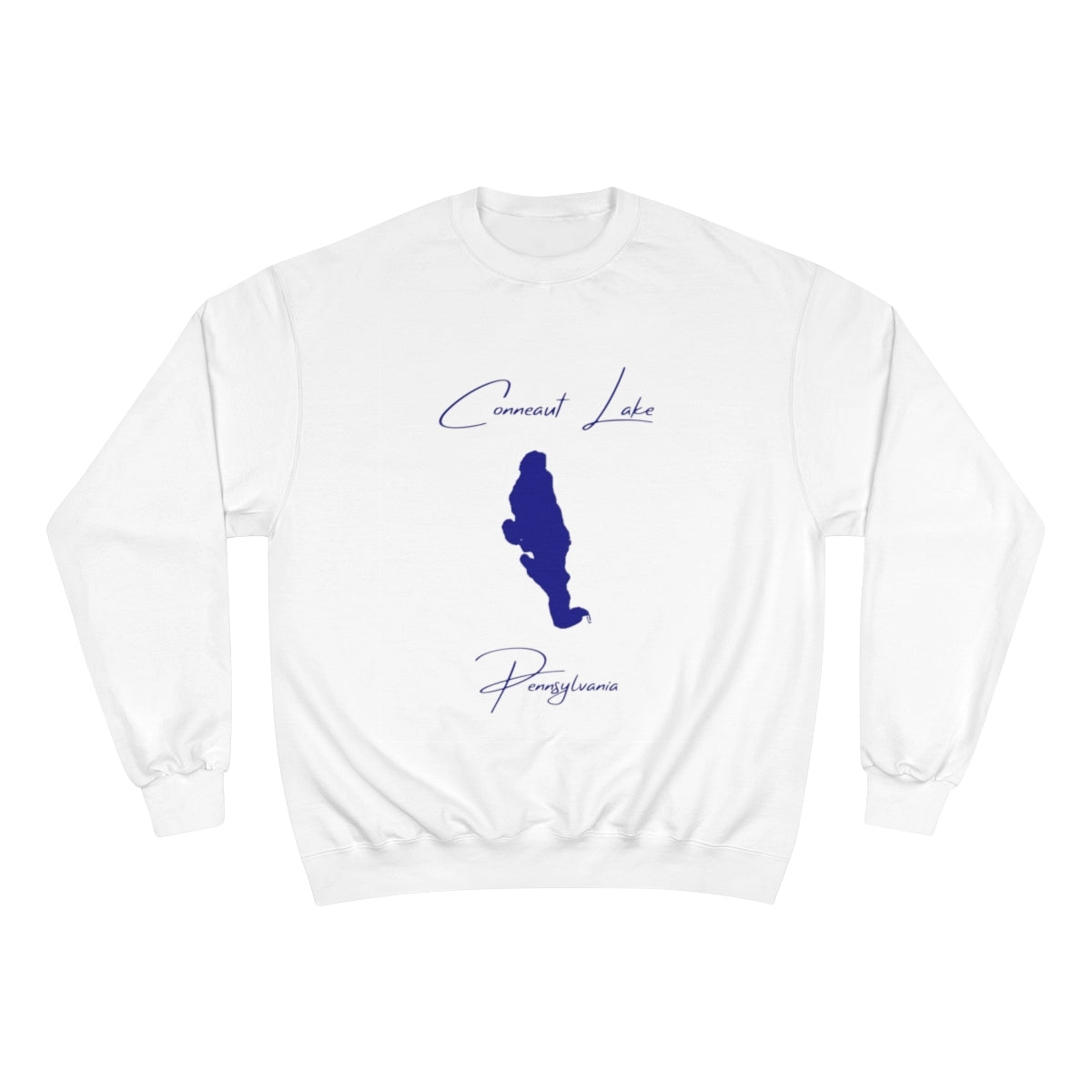 Pennsylvania  Conneaut  Lake  Sweatshirt  front  position  view  from  front  white.webp