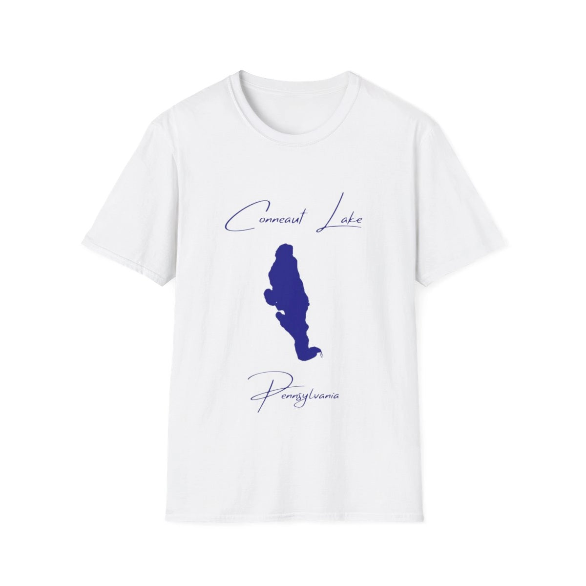Pennsylvania  Conneaut  Lake  T-shirt  front  position  view  from  front  white.webp