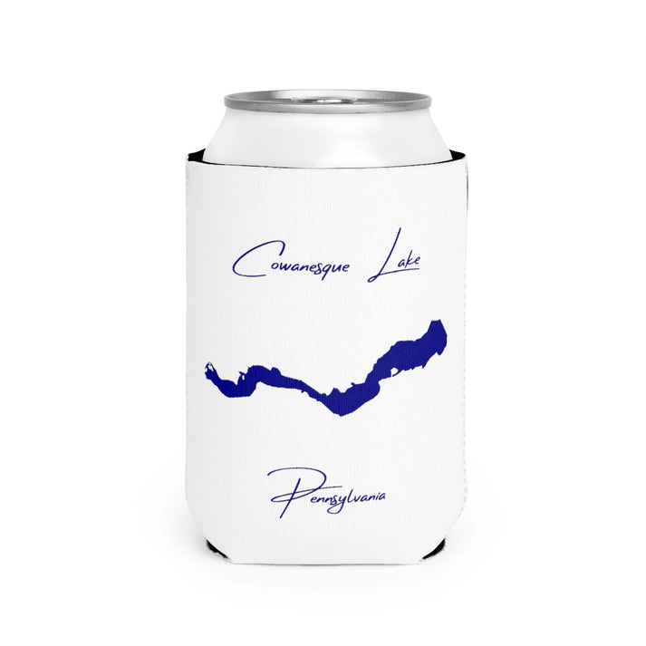 Pennsylvania  Cowanesque  Lake  Can  Koozie  front  position  view  from  front-2  white.webp
