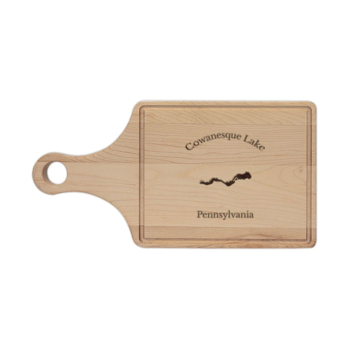 Pennsylvania  Cowanesque  Lake  Engraved  Cutting  Board  front  position  view  from  front  maple.webp