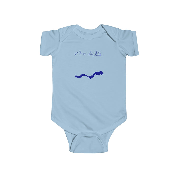Pennsylvania  Cowanesque  Lake  Onesie  front  position  view  from  front  light  blue.webp