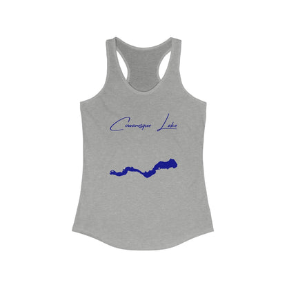 Pennsylvania  Cowanesque  Lake  Racerback-Tank  front  position  view  from  front  heather  grey.webp