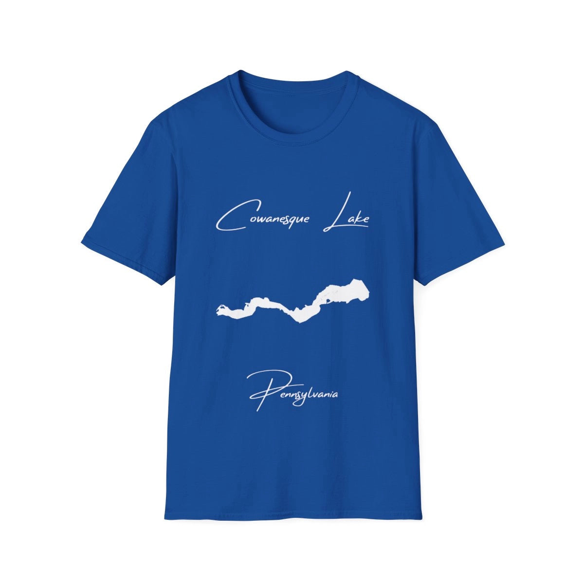 Pennsylvania  Cowanesque  Lake  T-shirt  front  position  view  from  front  royal.webp