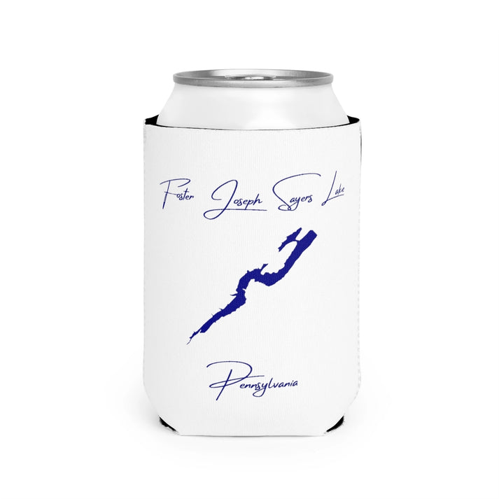 Pennsylvania  Foster  Joseph  Sayers  Lake  Can  Koozie  front  position  view  from  front-2  white.webp