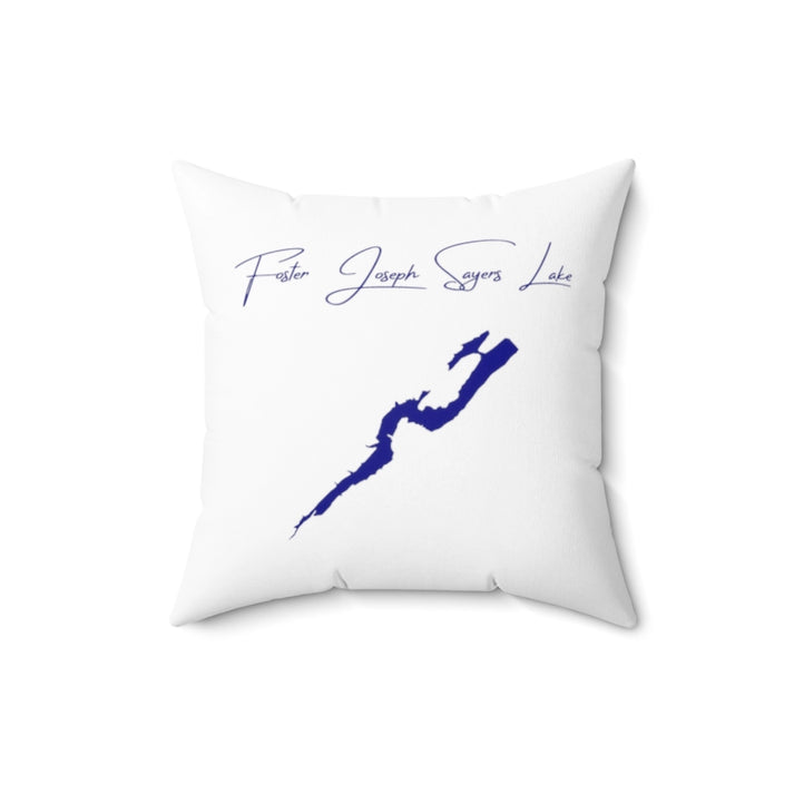 Pennsylvania  Foster  Joseph  Sayers  Lake  Pillow  front  position  view  from  back  16  x  16.webp