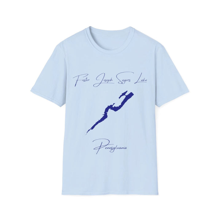 Pennsylvania  Foster  Joseph  Sayers  Lake  T-shirt  front  position  view  from  front  light  blue.webp
