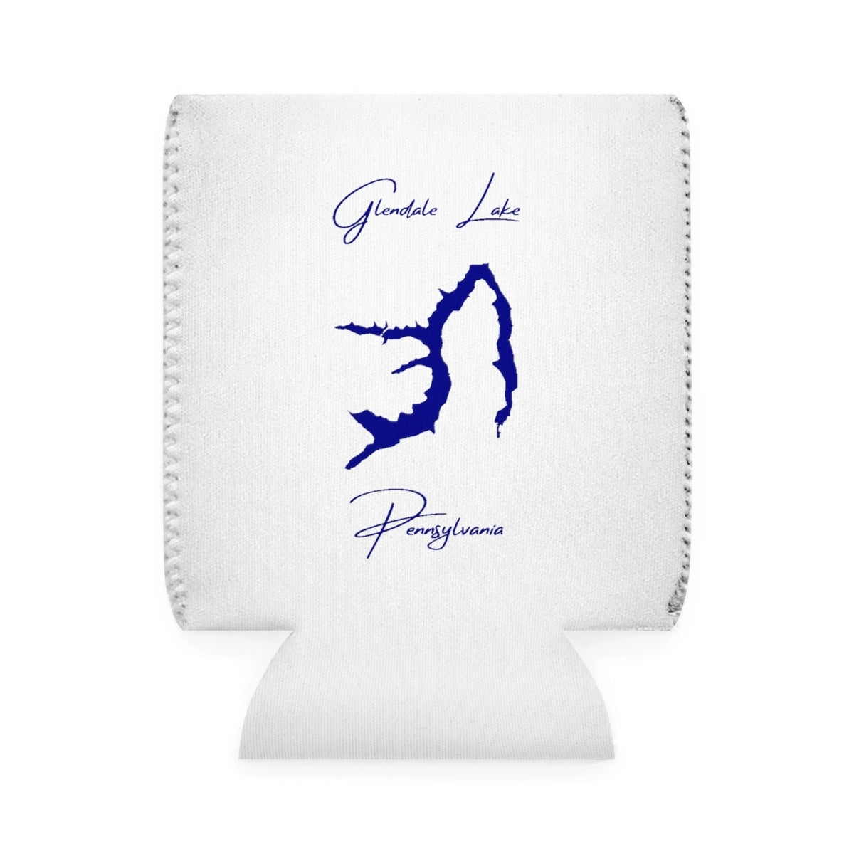 Pennsylvania  Glendale  Lake  Can  Koozie  front  position  view  from  front-1  white.webp