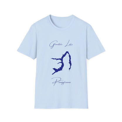 Pennsylvania  Glendale  Lake  T-shirt  front  position  view  from  front  light  blue.webp
