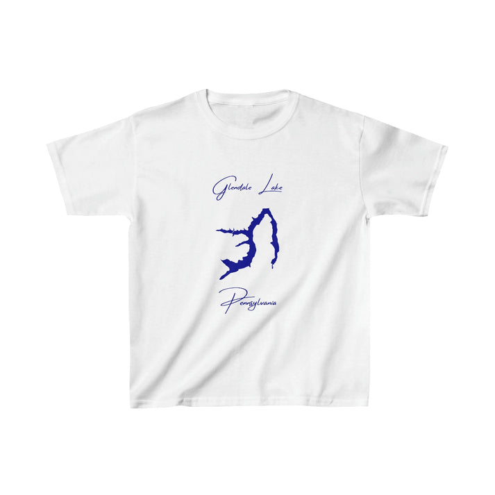Pennsylvania  Glendale  Lake  Youth  T-shirt  front  position  view  from  front  white.webp