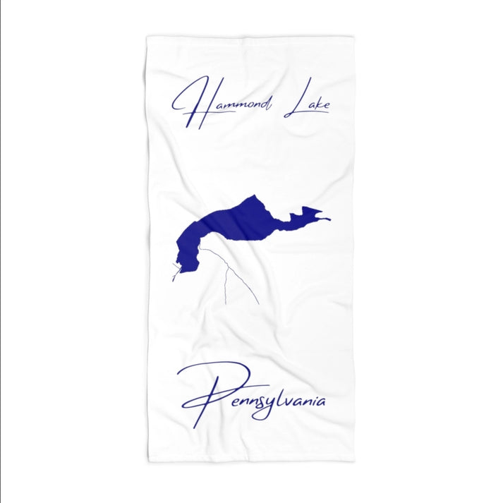 Pennsylvania  Hammond  Lake  Beach  Towel  front  position  view  from  front  36  x  72.webp