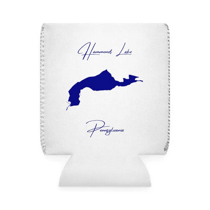 Pennsylvania  Hammond  Lake  Can  Koozie  front  position  view  from  front-1  white.webp