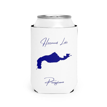 Pennsylvania  Hammond  Lake  Can  Koozie  front  position  view  from  front-2  white.webp