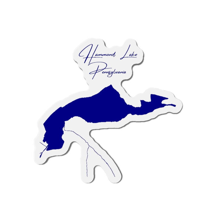 Pennsylvania  Hammond  Lake  Die  Cut  Magnet  front  position  view  from  front  4  x  4.webp