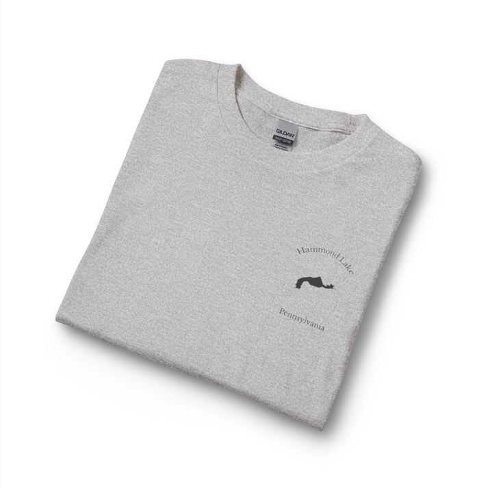 Pennsylvania  Hammond  Lake  Long  Sleeve  Fishing  T-shirt  other  position  view  from  folded  sport  grey.webp