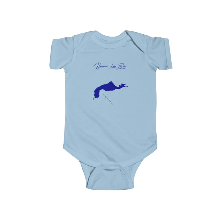 Pennsylvania  Hammond  Lake  Onesie  front  position  view  from  front  light  blue.webp