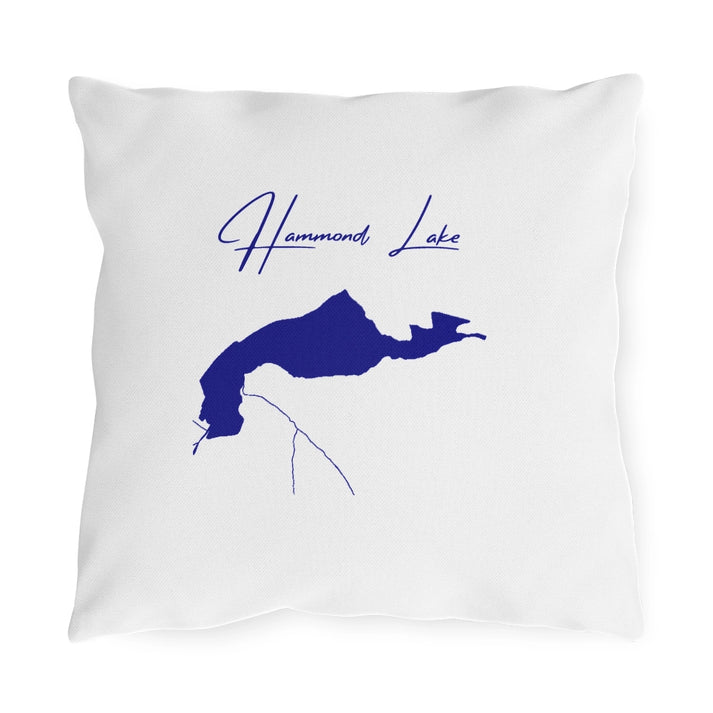 Pennsylvania  Hammond  Lake  Outdoor  Pillow  front  position  view  from  front  16  x  16.webp