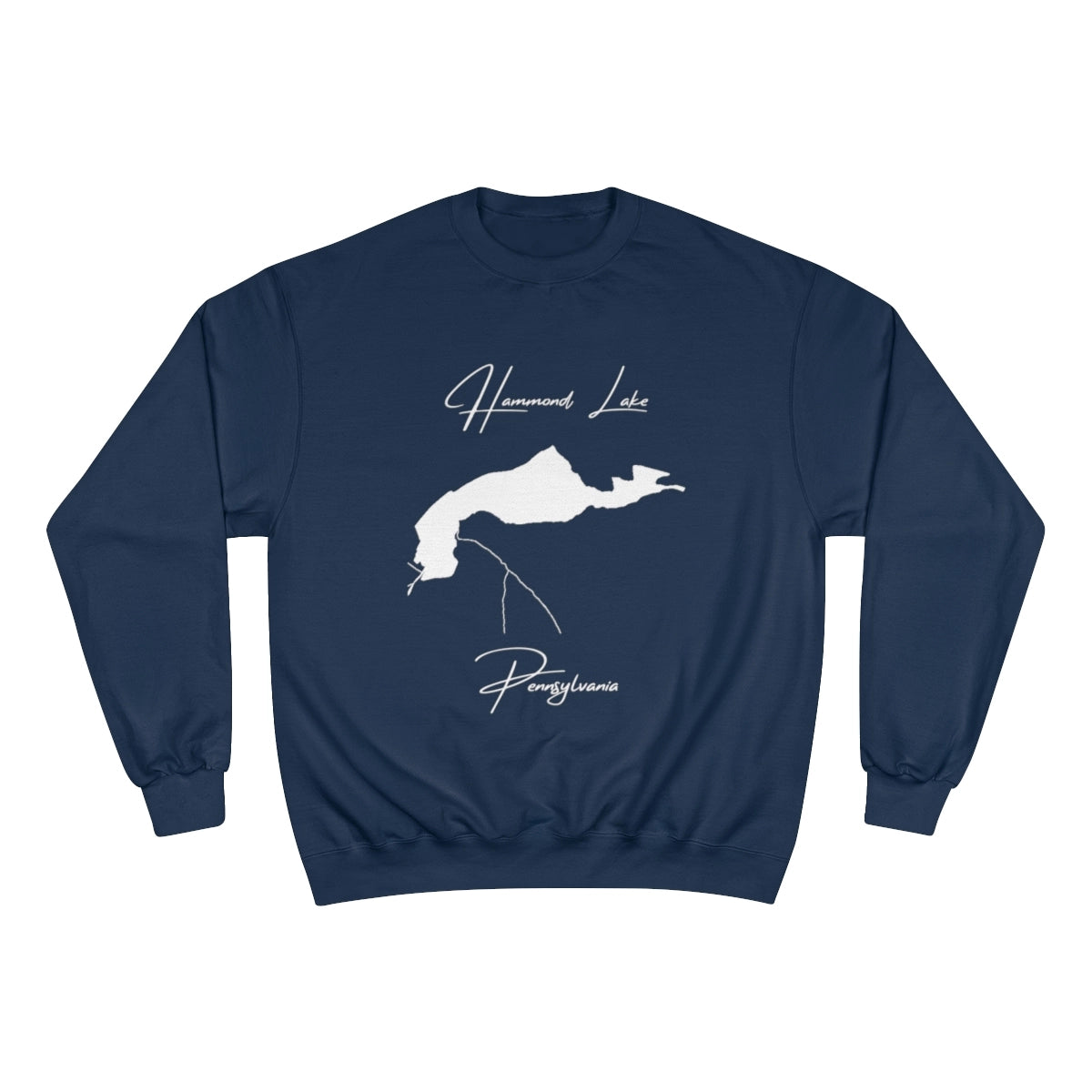 Pennsylvania  Hammond  Lake  Sweatshirt  front  position  view  from  front  navy.webp