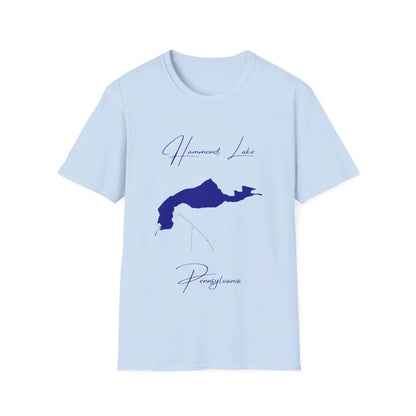 Pennsylvania  Hammond  Lake  T-shirt  front  position  view  from  front  light  blue.webp