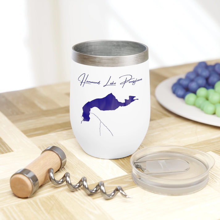 Pennsylvania  Hammond  Lake  Wine  Tumbler  other  position  view  from  context  white.webp