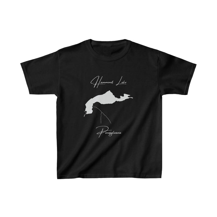 Pennsylvania  Hammond  Lake  Youth  T-shirt  front  position  view  from  front  black.webp
