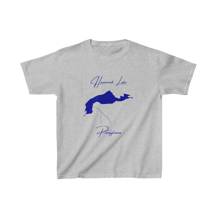 Pennsylvania  Hammond  Lake  Youth  T-shirt  front  position  view  from  front  sport  grey.webp
