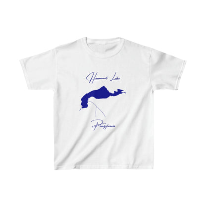 Pennsylvania  Hammond  Lake  Youth  T-shirt  front  position  view  from  front  white.webp