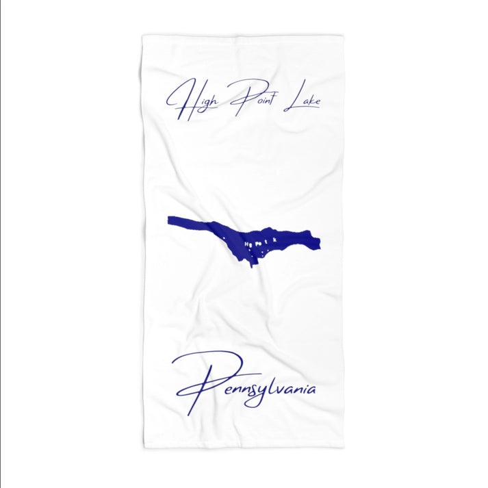 Pennsylvania  High  Point  Lake  Beach  Towel  front  position  view  from  front  36  x  72.webp
