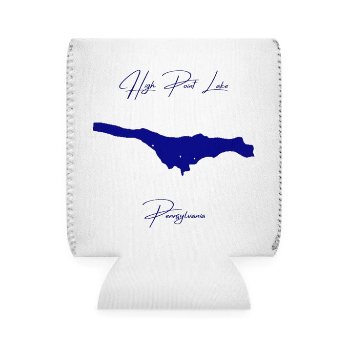 Pennsylvania  High  Point  Lake  Can  Koozie  front  position  view  from  front-1  white.webp