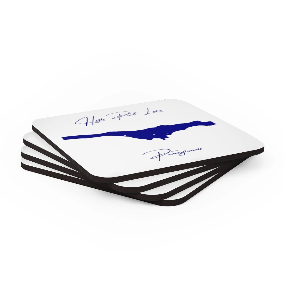 Pennsylvania  High  Point  Lake  Coaster  Set  front  position  view  from  stacked  3.75  x  3.75.webp