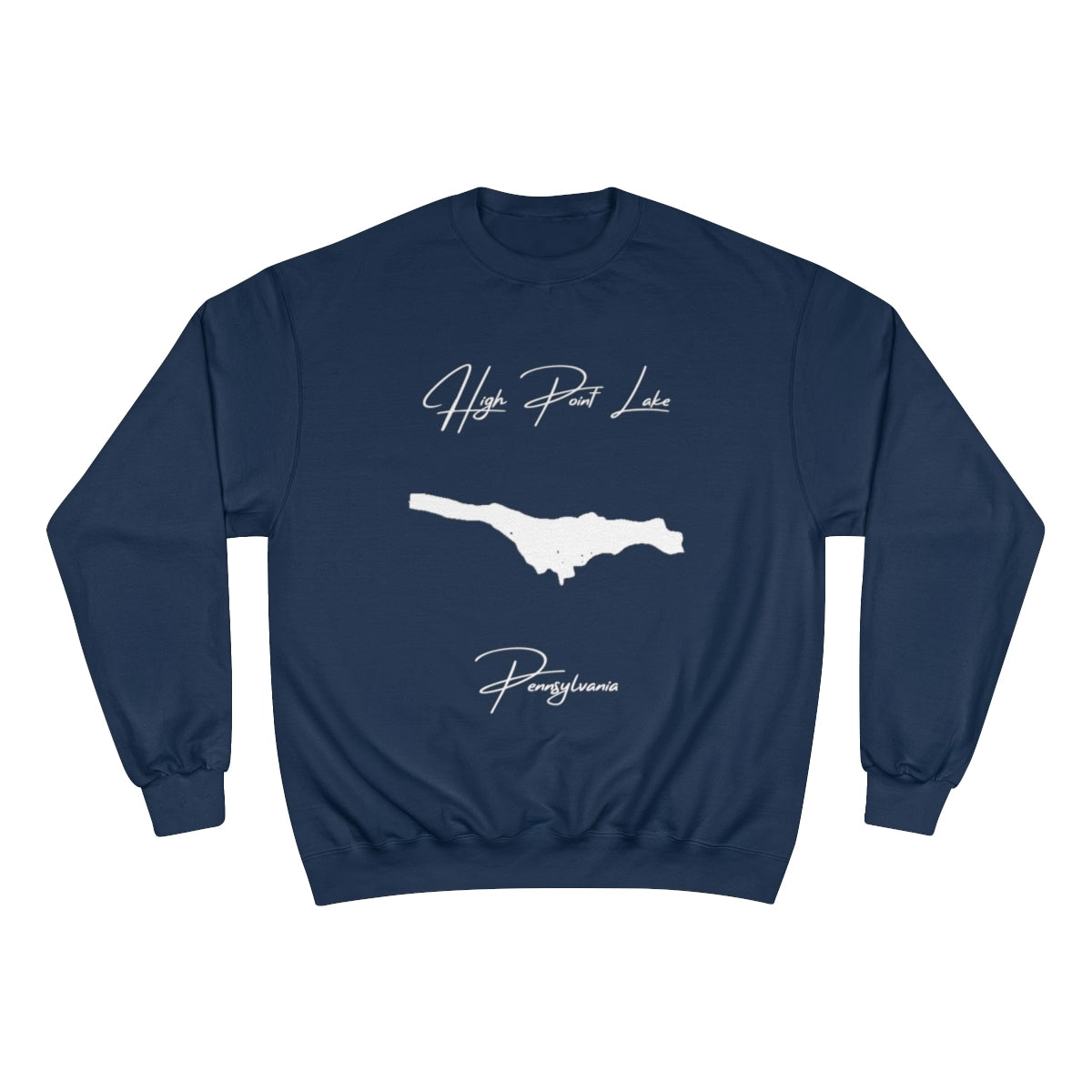 Pennsylvania  High  Point  Lake  Sweatshirt  front  position  view  from  front  navy.webp
