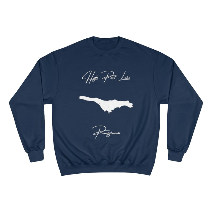 Pennsylvania  High  Point  Lake  Sweatshirt  front  position  view  from  front  navy.webp