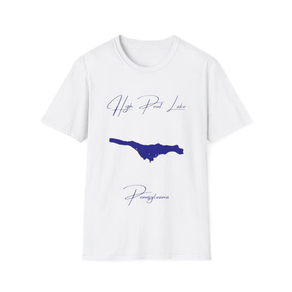Pennsylvania  High  Point  Lake  T-shirt  front  position  view  from  front  white.webp