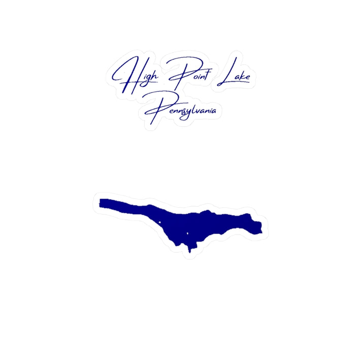 Pennsylvania  High  Point  Lake  Vinyl  Decal  other  position  view  from  front  4  x  6.webp
