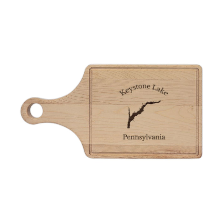 Pennsylvania  Keystone  Lake  Engraved  Cutting  Board  front  position  view  from  front  maple.webp
