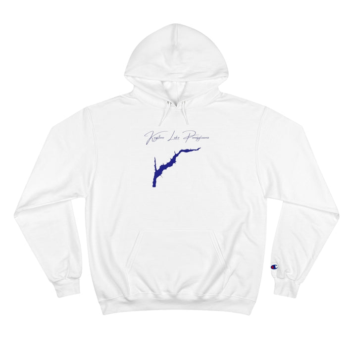 Pennsylvania  Keystone  Lake  Hoodie  front  position  view  from  front  white.webp