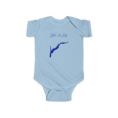 Pennsylvania  Keystone  Lake  Onesie  front  position  view  from  front  light  blue.webp