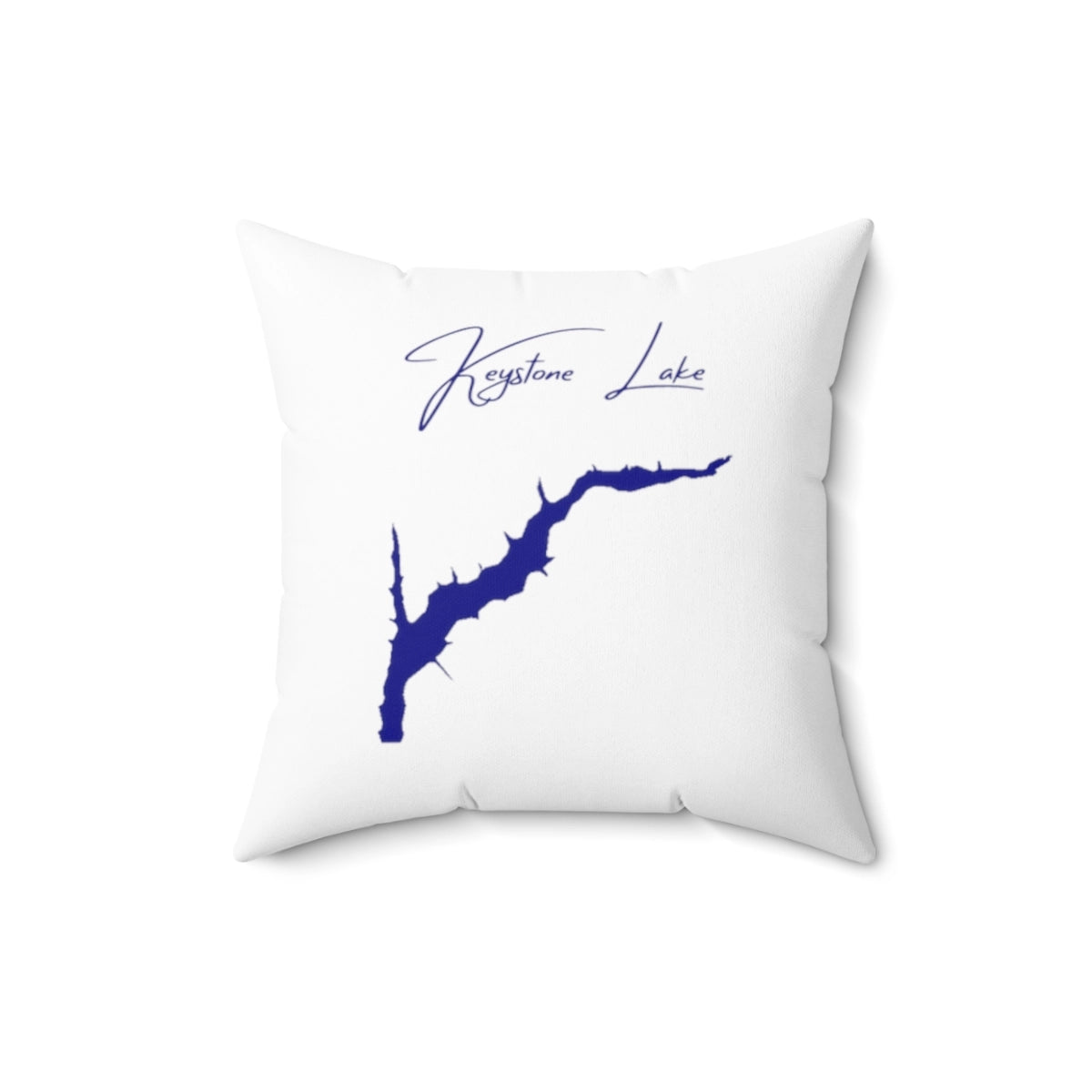 Pennsylvania  Keystone  Lake  Pillow  front  position  view  from  back  16  x  16.webp