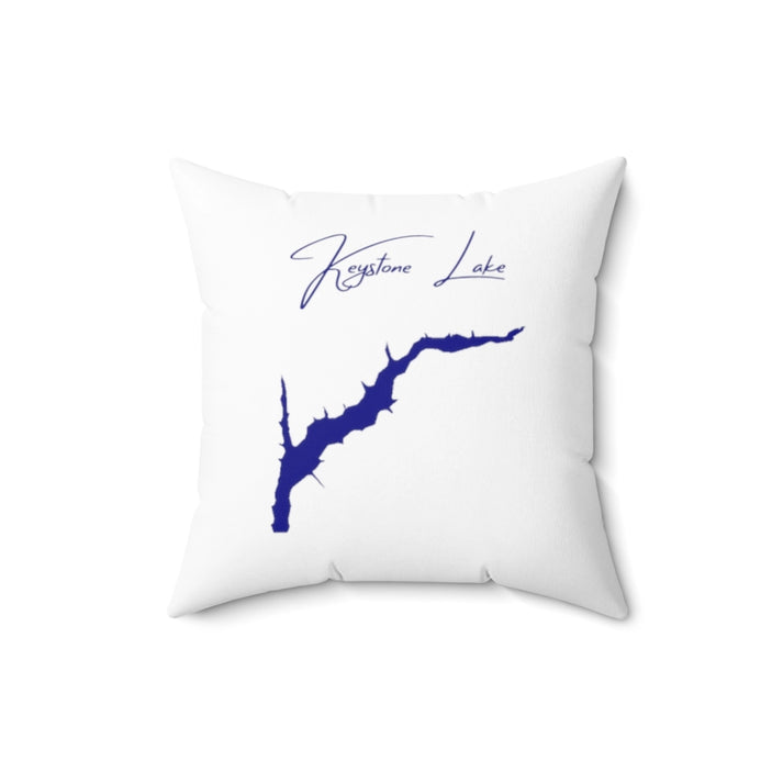 Pennsylvania  Keystone  Lake  Pillow  front  position  view  from  back  16  x  16.webp