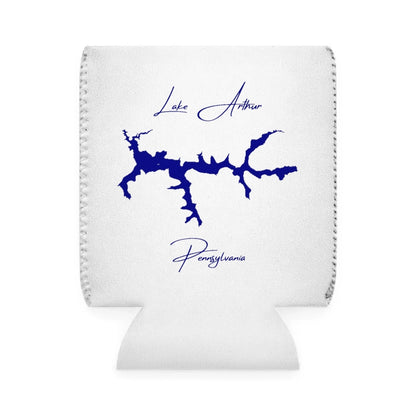 Pennsylvania  Lake  Arthur  Can  Koozie  front  position  view  from  front-1  white.webp