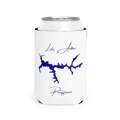 Pennsylvania  Lake  Arthur  Can  Koozie  front  position  view  from  front-2  white.webp