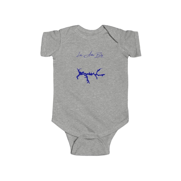 Pennsylvania  Lake  Arthur  Onesie  front  position  view  from  front  heather.webp