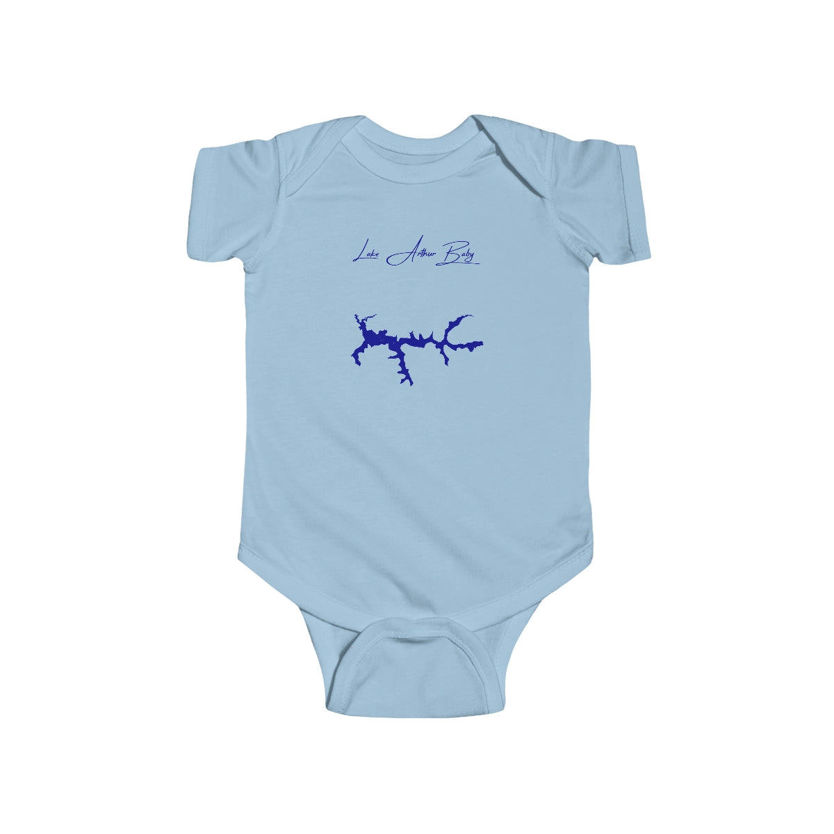 Pennsylvania  Lake  Arthur  Onesie  front  position  view  from  front  light  blue.webp